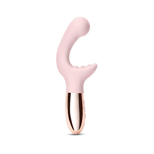 Le Wand XO Double Motor Wave Rechargeable Vibrator in Rose Gold