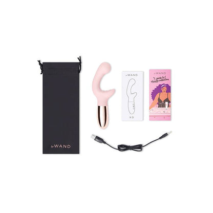 Le Wand XO Double Motor Wave Rechargeable Vibrator in Rose Gold