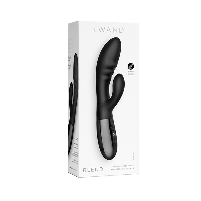 Le Wand Blend Black Rabbit Vibrator - Flawless Nite