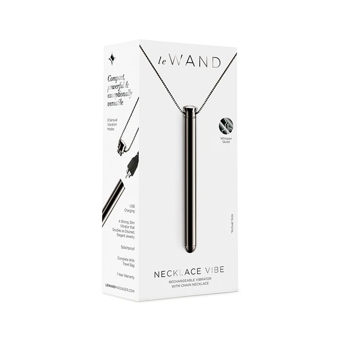 Le Wand Necklace Vibrator in Sleek Black Finish