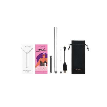 Le Wand Necklace Vibrator in Black Finish