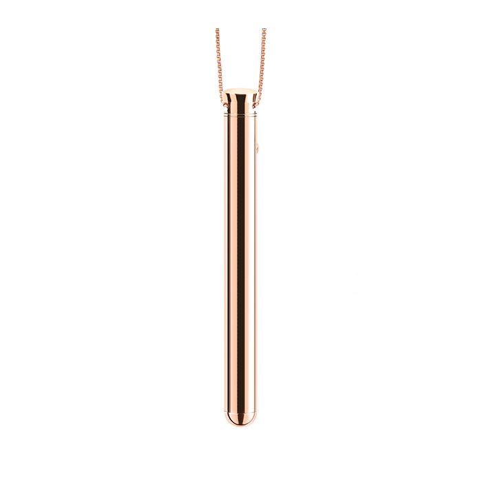 Le Wand Necklace Vibrator in Sleek Rose Gold Finish