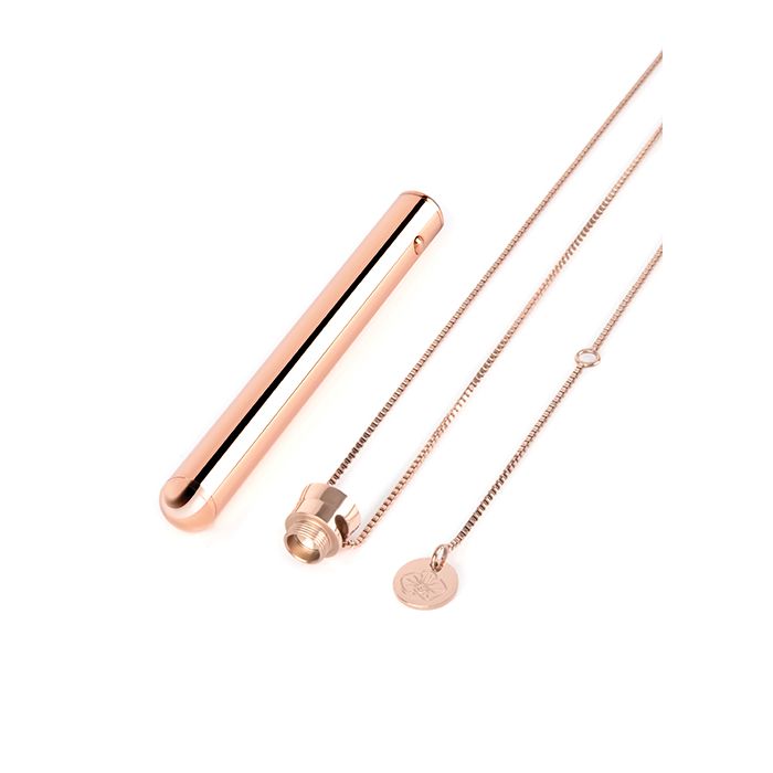 Le Wand Necklace Vibrator in Sleek Rose Gold Finish