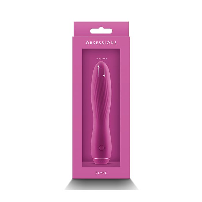 Dark Pink Clyde Vibrator - Luxury Silicone Adult Toy