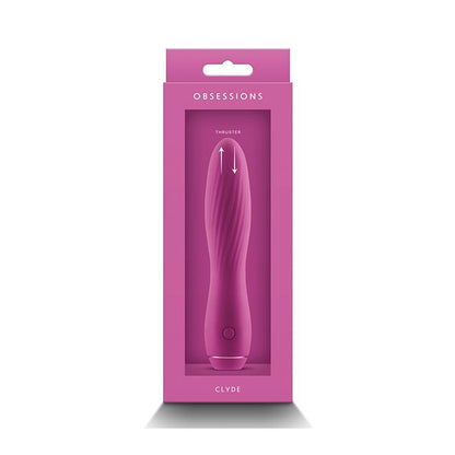 Dark Pink Clyde Vibrator - Luxury Silicone Adult Toy