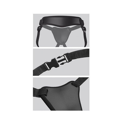 Body Dock Elite Silicone Strap-on Harness on Flawless Nite