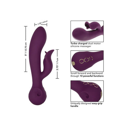 Obsession Fantasy Purple Vibrator with gold plating details