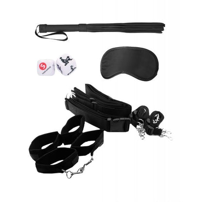 Shots Ouch Bondage Belt Restraint System in Black Color