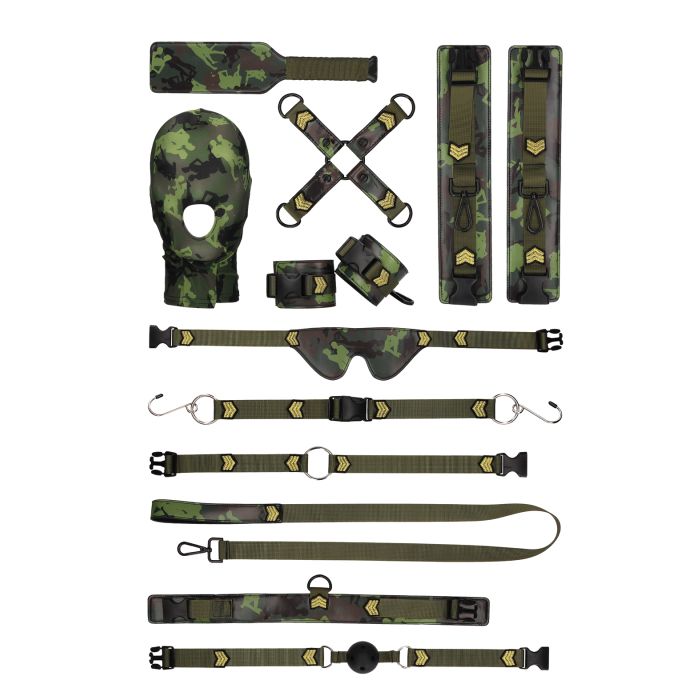 Ouch! Army Bondage Kit with camouflage design by Flawless Nite