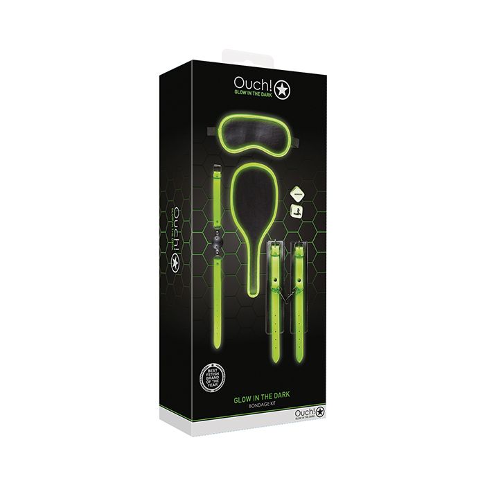 Ouch! Glow in the Dark Bondage Kit by Flawless Nite