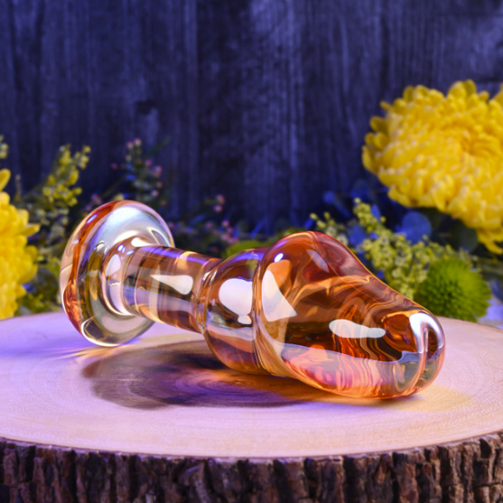 Multi-Color Glass Plug with Tapered Tip